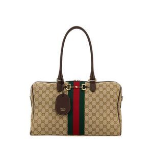 Gucci Women Gg Fabric Large Gucci Borsetto Handbag